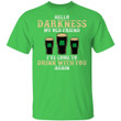 Hello Darkness My Old Friend Shamrock Beer Funny St Patrick&#039;s Day Shirt - Awesome Tee Fashion