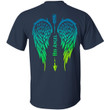His Angel Wings Couple Print On Back Shirts - Awesome Tee Fashion