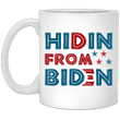 Hidin From Biden Anti Joe Hiding Biden Trump President 2020 Mug, Coffee Mugs - Awesome Tee Fashion