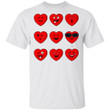 Heart Emojis Valentine&#039;s Day Funny Emoticons Boys Girls Kids Shirt Perfect Couples Gifts Shirts - Awesome Tee Fashion