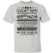 I Am A Lucky Son Because I?m Raised By A Freaking Awesome Mom She Was Born In October Shirt - Awesome Tee Fashion