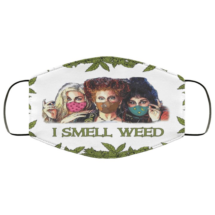Hocus Pocus I Smell Weed Face Mask Washable, Reusable - Awesome Tee Fashion