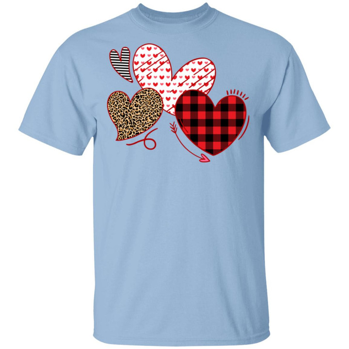 Hearts And Arrows Leopard Plaid Valentine&#039;s Day Shirt Shirt - Awesome Tee Fashion