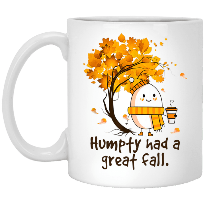 Humpty Had A Great Fall Funny Autumn Joke Halloween Mug, Coffee Mug - Awesome Tee Fashion