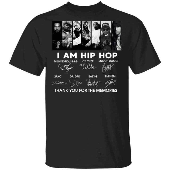 I Am Hip Hop Members Signatures Thank You For The Memories Graphic Tees Shirt - Awesome Tee Fashion