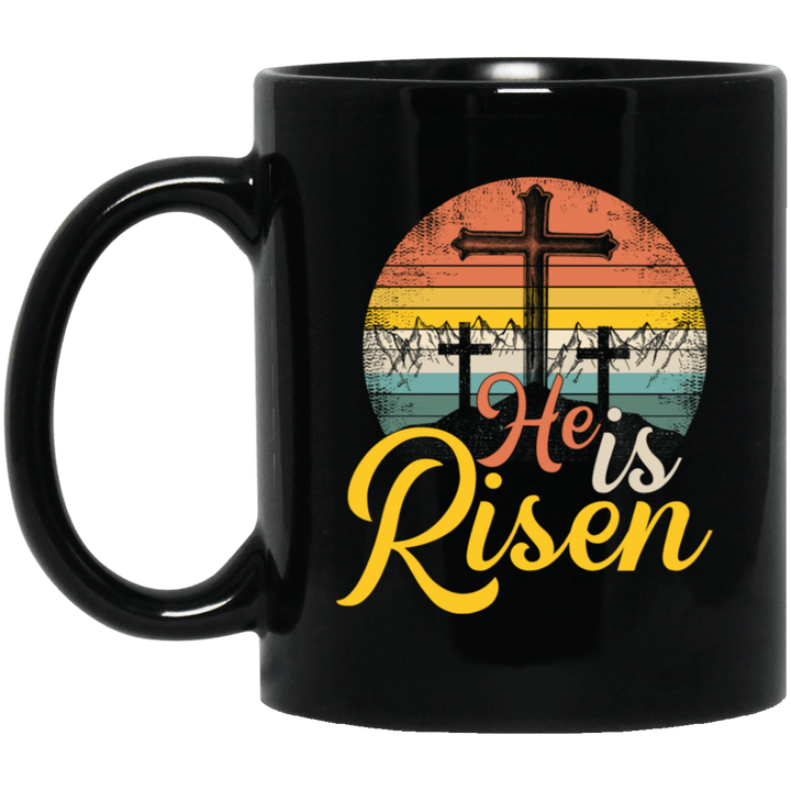 He Is Risen Mug - Christian Easter Jesus Coffee Mugs - Awesome Tee Fashion