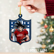 Arizona Cardinals x Son Goku Kakarot Super Saiyan Dragon Ball Z with Super Bowl Trophy Chirstmas Ornament ORNJS01