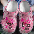 Scesy Snoopy We Wear Pink Breast Cancer Awareness Cartoon Crocs Crocband Clogs Shoes Comfortable For Men Women and Kids 3