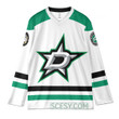 Dallas Stars x Snoopy and Charlie Brown Custom Hockey Jersey White Away