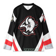 Buffalo Sabres x Snoopy and Charlie Brown Custom Hockey Jersey Black Alt