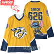 Nashville Predators x Lilo & Stitch Hockey Jersey Gold Home