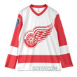 Detroit Red Wings x Lilo & Stitch Hockey Jersey White Away
