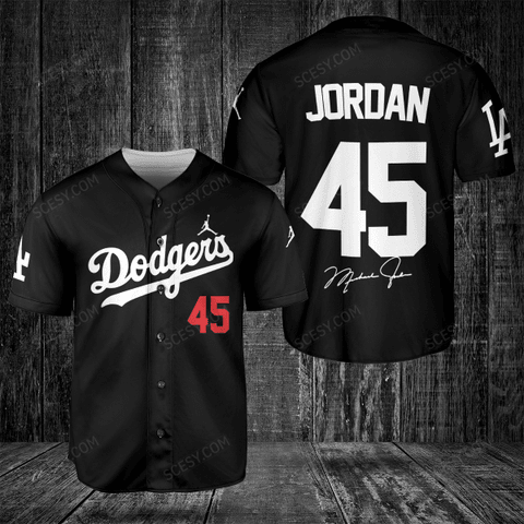 New Arrival: Michael Jordan Dodgers Jersey #45 - Limited Stock! - Scesy