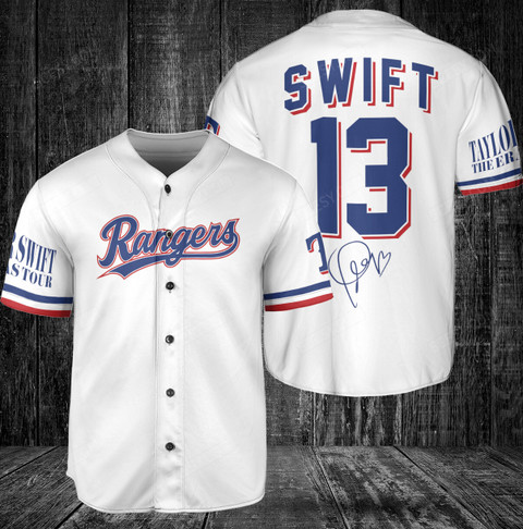 Texas Rangers Taylor Swift Jersey - White