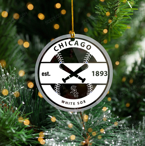 Chicago White Sox Christmas Ornament Fixedshape Circle ORMCT04