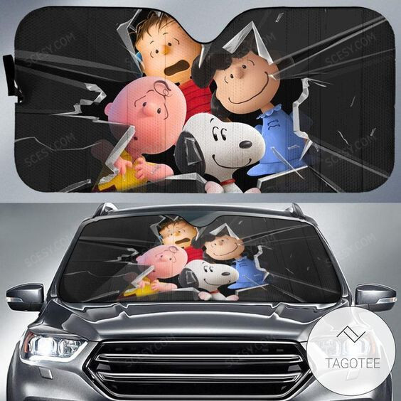 Presgear -Peanuts Snoopy Windshield Sun Visor Sun Shade Car Block UV Ray Block VH-TM
