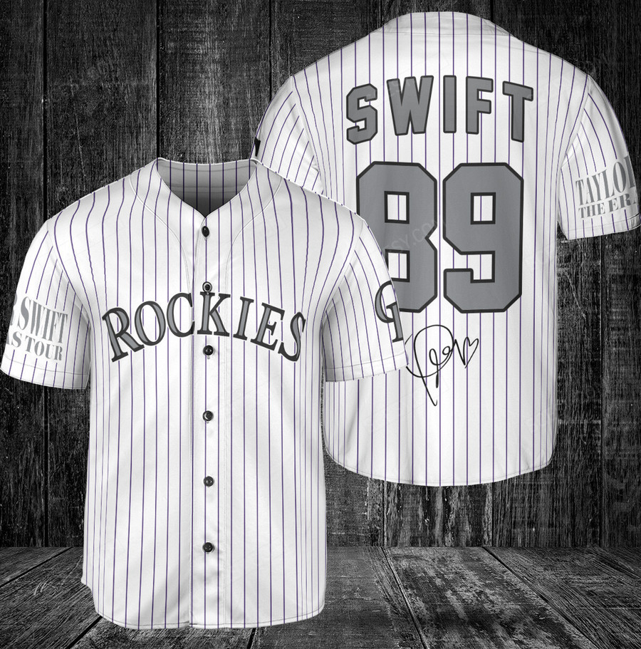 Get Your Colorado Rockies Taylor Swift Jersey #89 - White - Scesy
