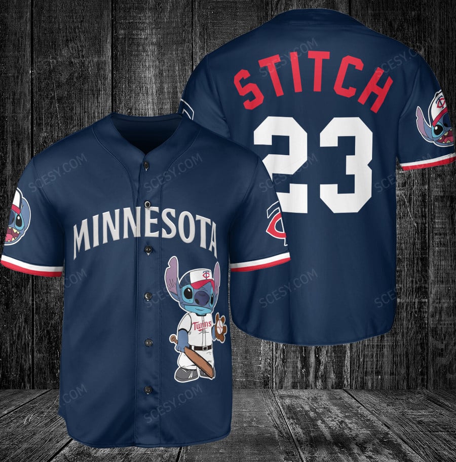 Score a Home Run with the Minnesota Twins Lilo & Stitch Jersey - Scesy