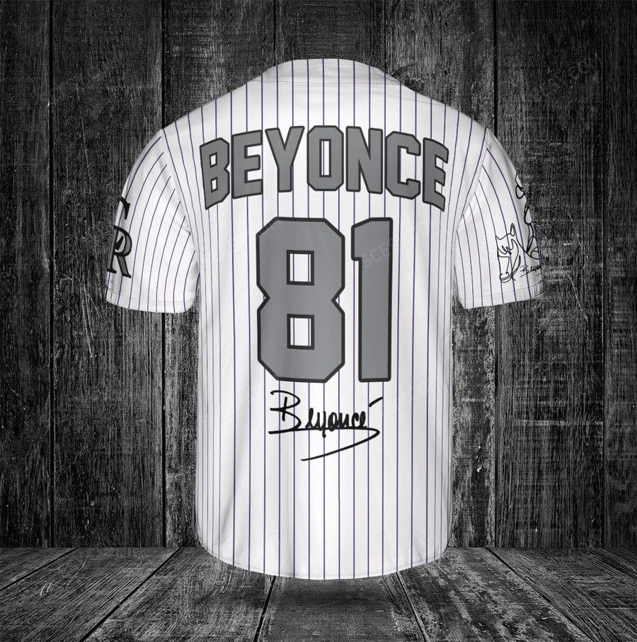 Shop White Colorado Rockies Beyonce Baseball Jersey Online - Scesy