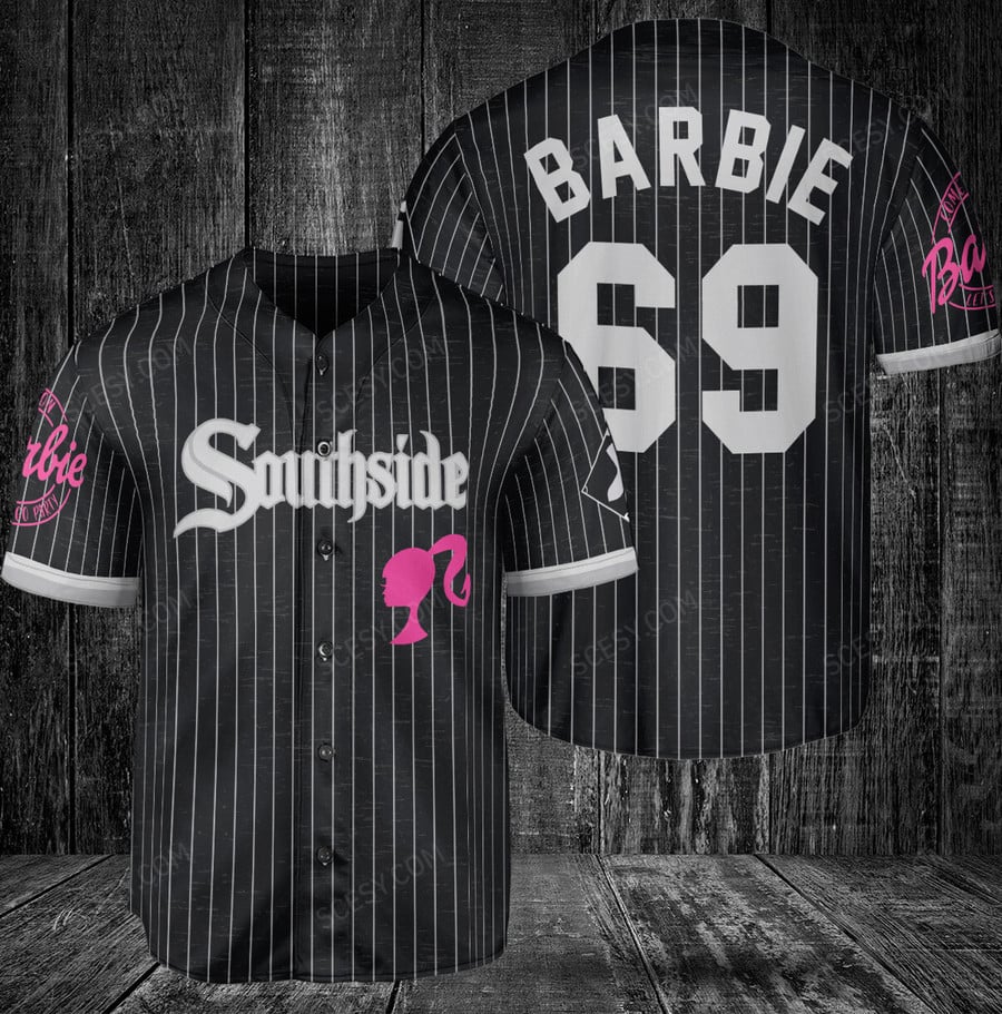 Chicago White Sox Barbie Baseball Jersey Black City Connect - Scesy