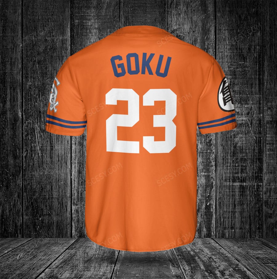 Chicago White Sox Son Goku Dragon Ball Baseball Jersey -   Worldwide Shipping