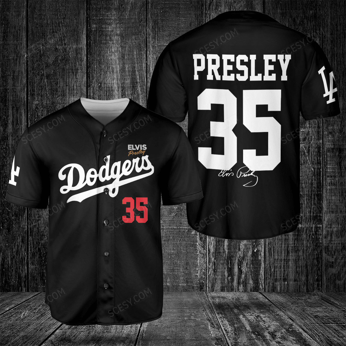 Elvis Presley LA Dodgers Jersey - Limited Edition - Scesy
