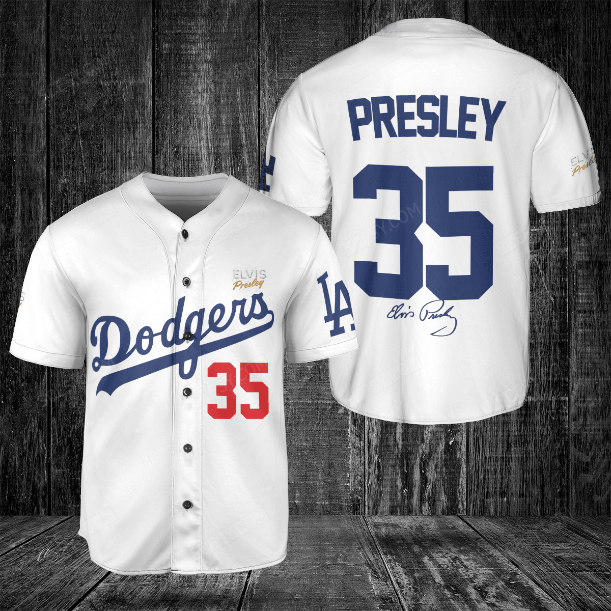 Elvis Presley Dodgers Jersey - Limited Edition - Scesy