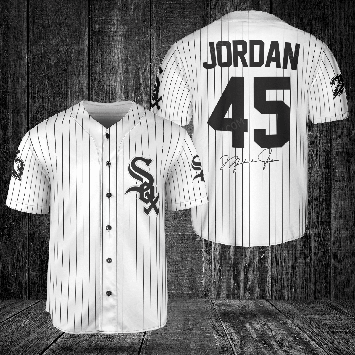 MLB Baseball Chicago White Sox Michael Jordan 45 Jersey Large 
