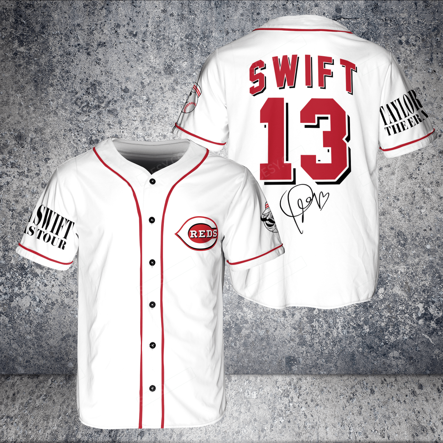 Milwaukee Brewers Taylor Swift Jersey - White - Scesy