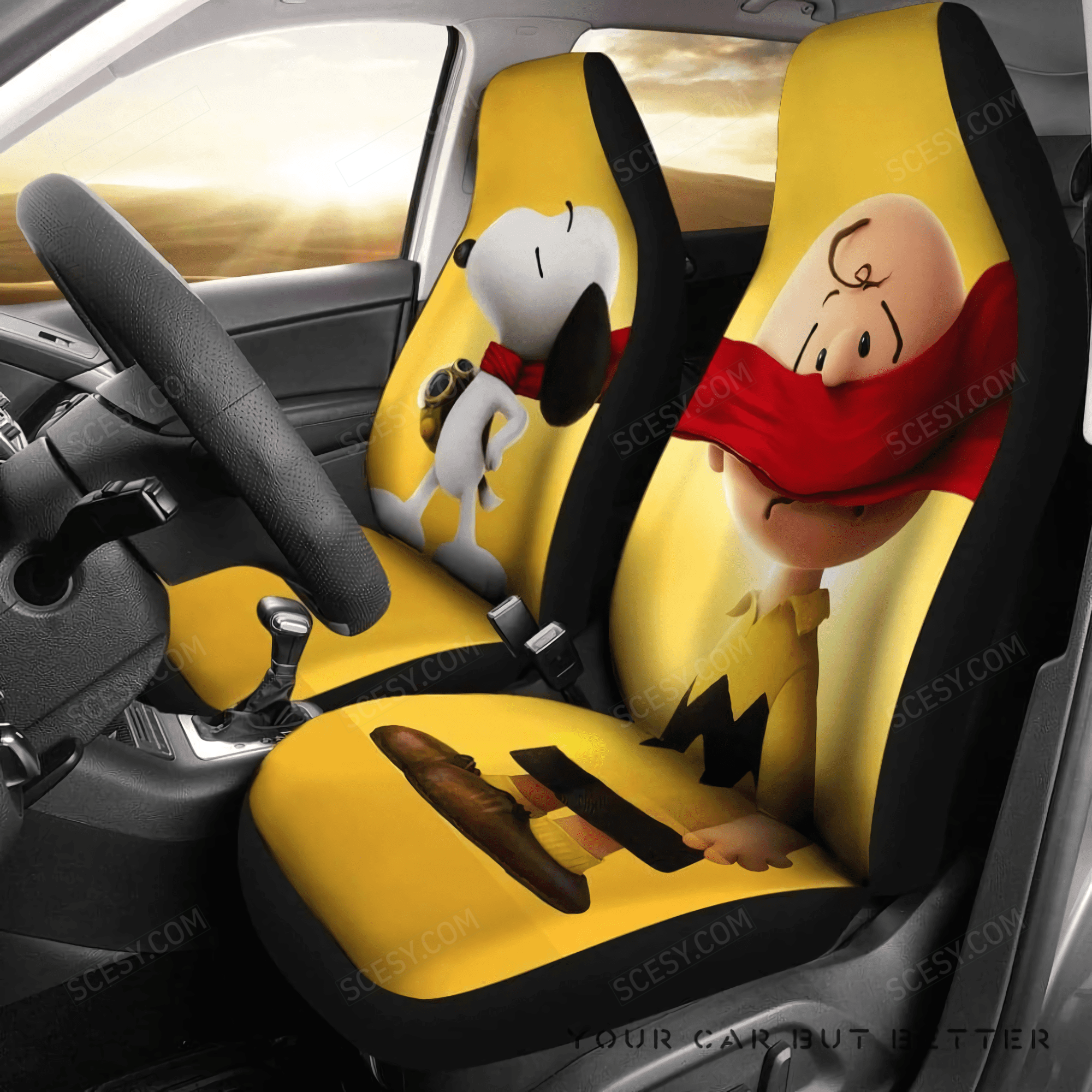Snoopy Peanuts Car Seat Cover W UNI Compatible Scesy
