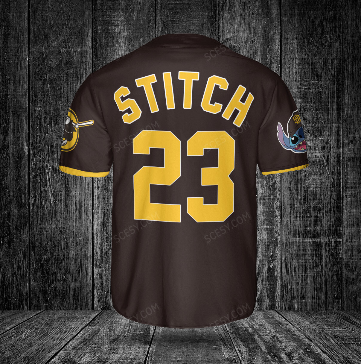 Shop San Diego Padres Lilo & Stitch Baseball Jersey - White - Scesy