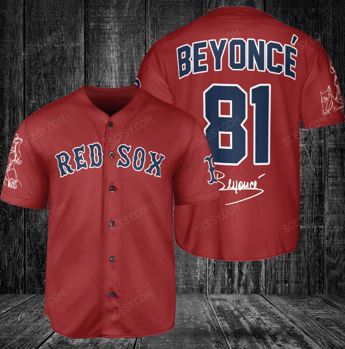 red sox jersey font