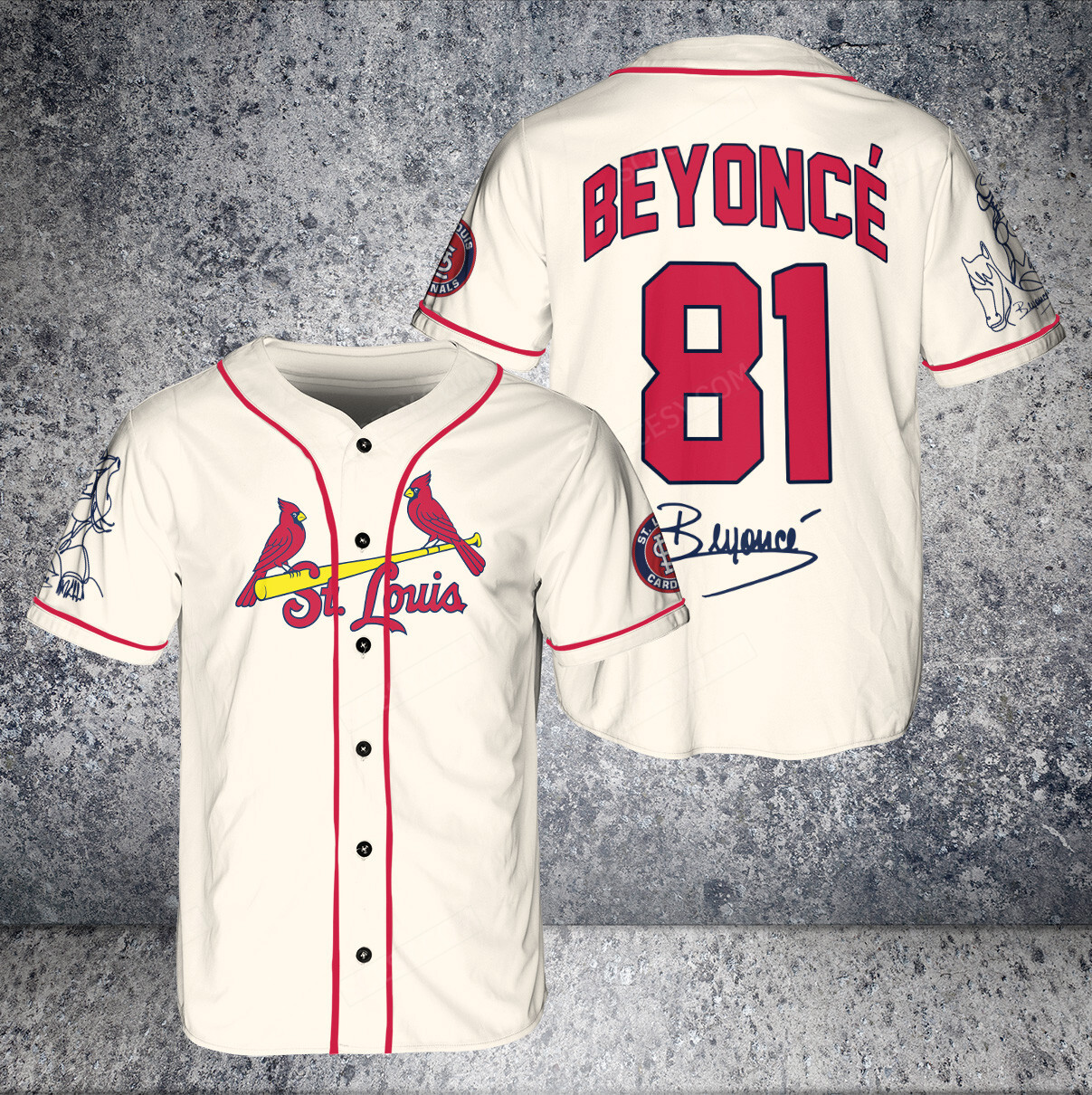 Get Your Cream-Purple Beyonce Baseball Jersey - Arizona