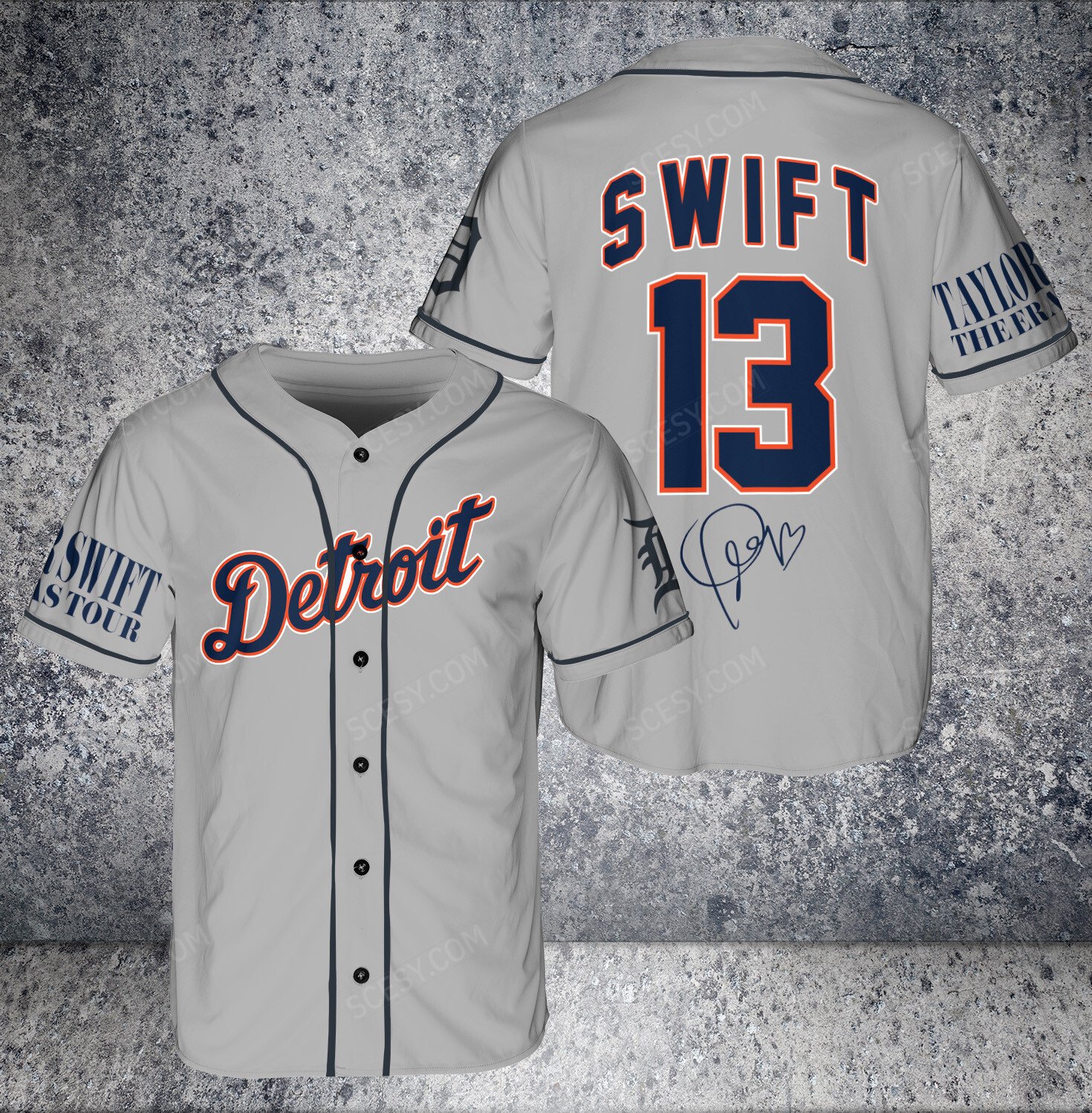 Shop Now: Taylor Swift Tigers Baseball Jersey - White - Scesy