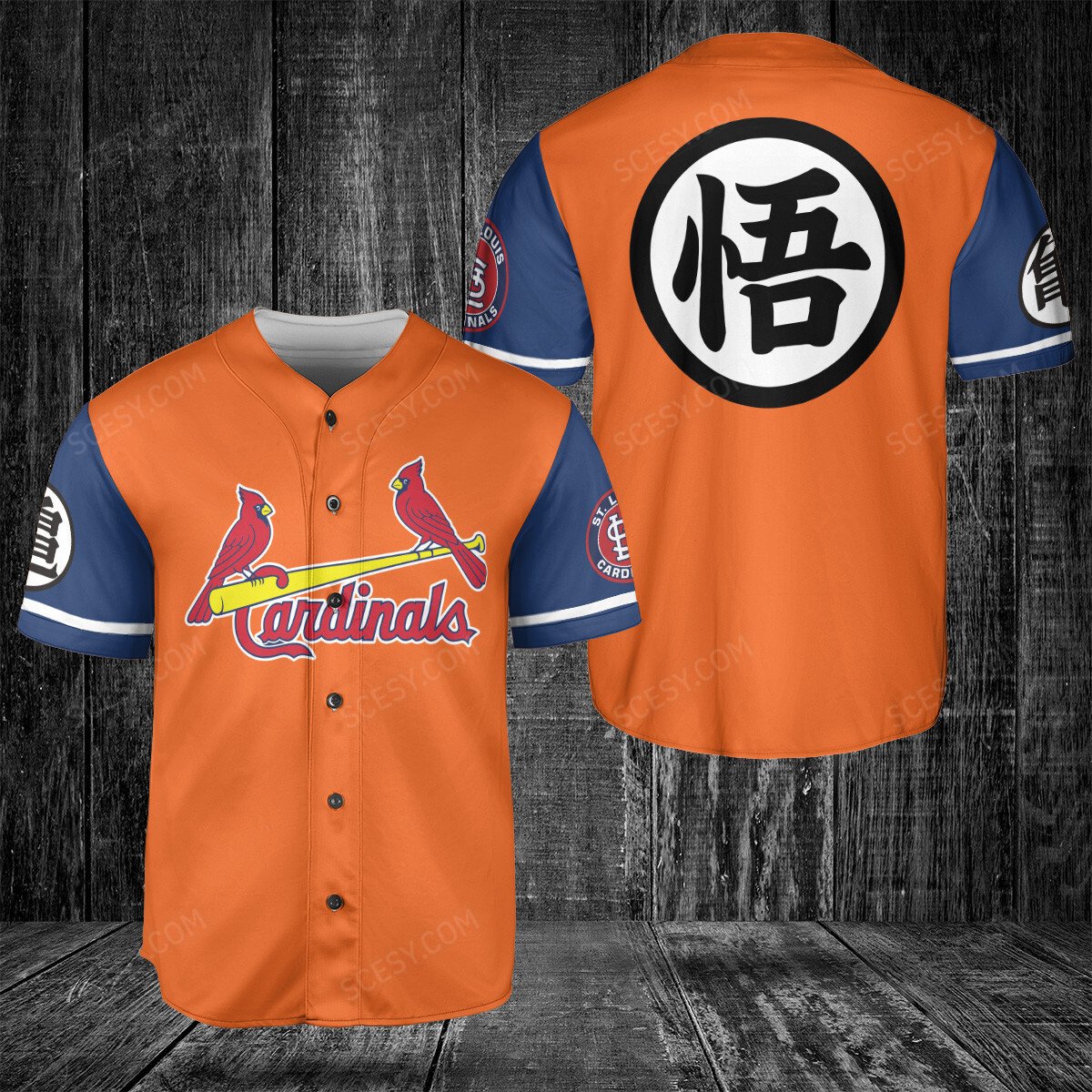 St.Louis Cardinals Goku Baseball Jersey