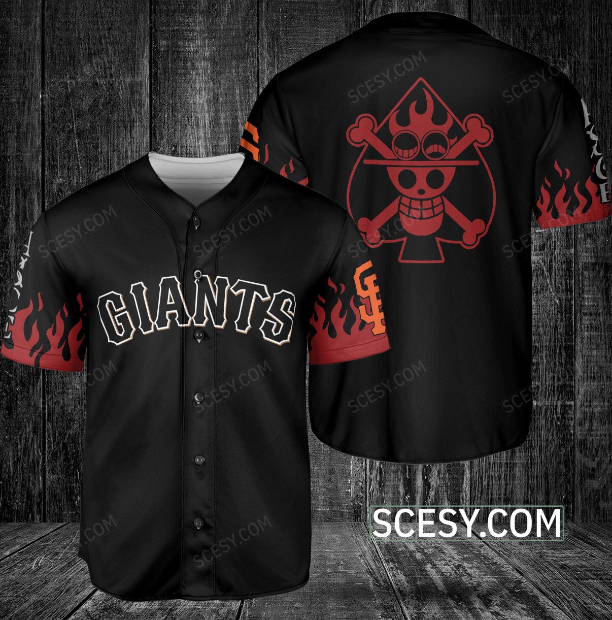 San Francisco Giants One Piece Baseball Jersey Black - Scesy