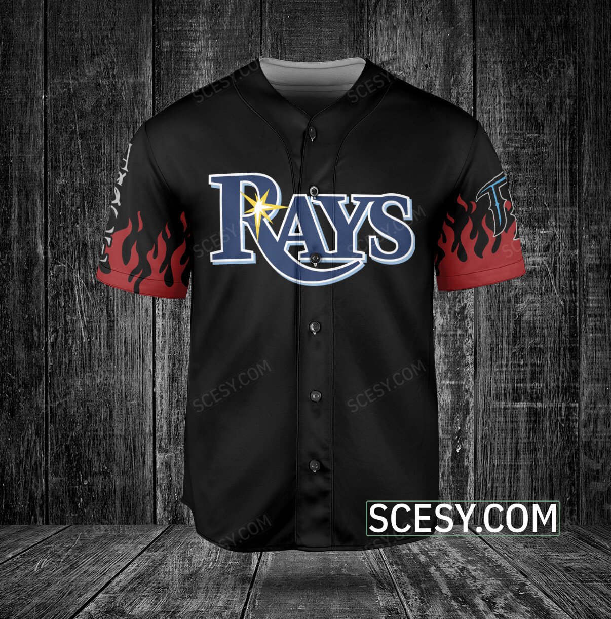 black tampa bay rays jersey