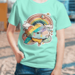 Cute Colorful Happy Rainbow Tshirt Clothing for Kids Tshirt