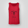 Tank Top Aries Zodiac Sign - Full Size - Multicolor