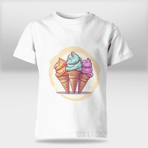Summer Ice cream Tshirt for Kids Baby Boys Girls