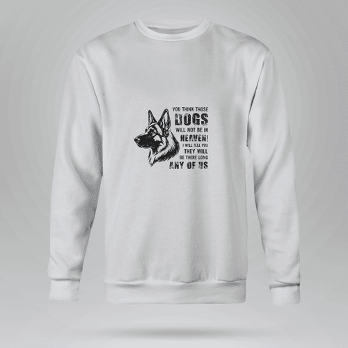 Dogs In Heaven Unisex Hoodie - Inspirational Quote Tee For Dog Lovers - Full Size - One Color
