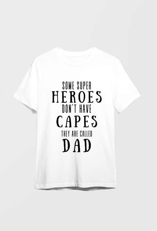 Super Hero Dad Unisex Tshirt Happy Father's Day Tshirt (Multiple Colors)
