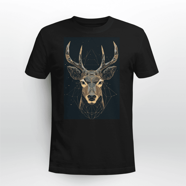 A deer head, geometric line art style Unisex Tshirt
