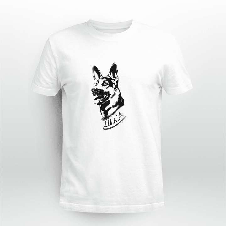Luna Unisex T-Shirt: Show Your Love For The Cutest Dog Ever - Full Size - Multicolor
