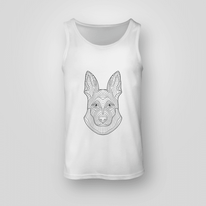 Dogs Make Me Happy Unisex Tank Top  Sweet And Heartwarming Tee For Dog Enthusiasts  Full Size  One Color