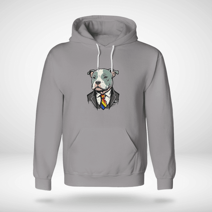 Brighten Up Your Day With The Rainbow Tie Dog Unisex Hoodie - Full Size - Multicolor