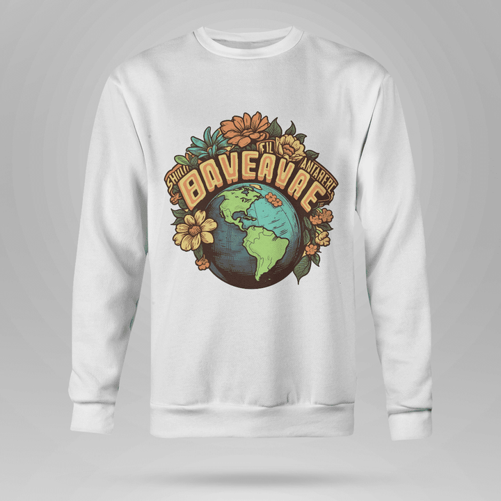 Planet Of Life  Crewneck Sweatshirts  Full Size  Multicolor