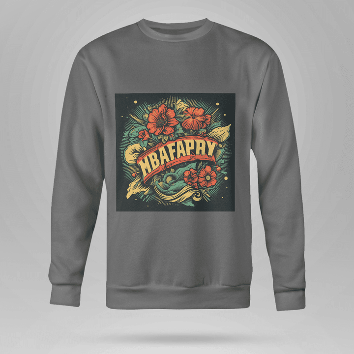 Sweatshirt With The Beauty Of Flowers Full Size Multicolor