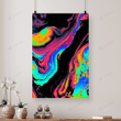 Colorful pink fluid poster