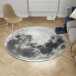 Moon surface round rug